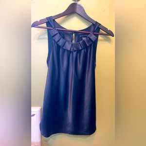 New York and company sleeveless black blouse